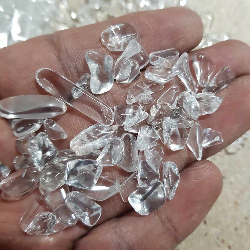 Clear Qtz - Chips - 500gms (A-Grade) Clear Qtz - Chips - 500gms (A-Grade)
